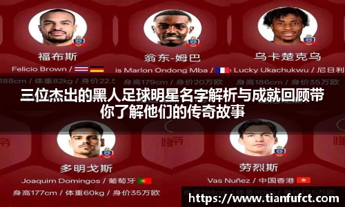 三位杰出的黑人足球明星名字解析与成就回顾带你了解他们的传奇故事